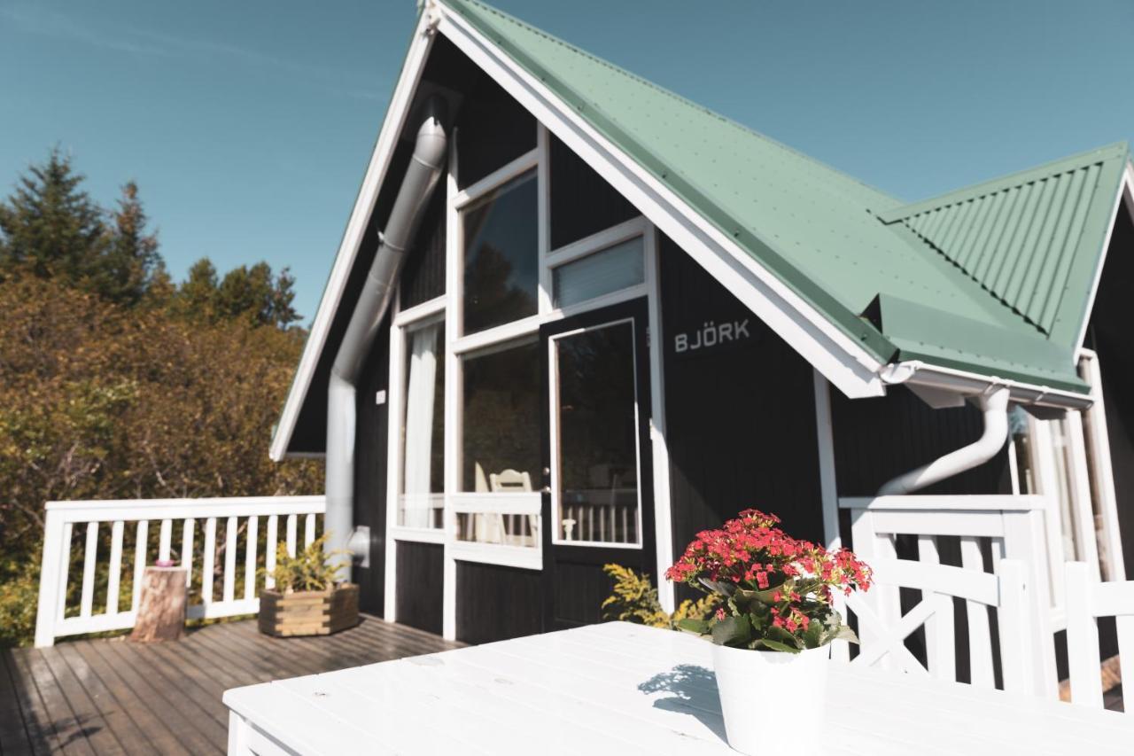 Bjoerk - A Cozy Hilltop Cottage - Great Location! Blaskogabyggd ภายนอก รูปภาพ